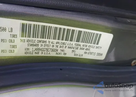 2011 Jeep Grand Cherokee Laredo from USA, damaged, VIN 1J4RR4GG7BC736694